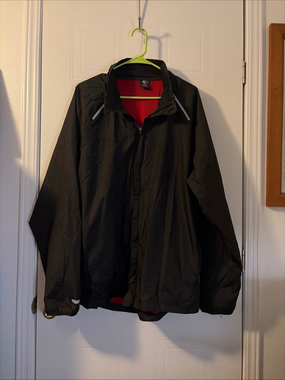 STARTER Black Windbreaker with Red Interior Size XL